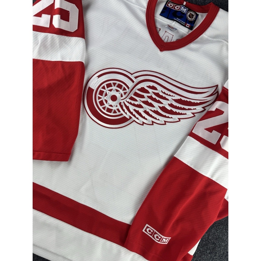 Vintage Detroit Red Wings McCarty 25 CCM Jersey‎ Mens L NHL Canada